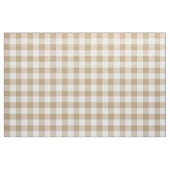 TAN und weißes Gingham-Muster-Gewebe Stoff (Fat Quarter (45,7 x 55,9 cm))