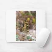 Tan und White Butterfly Mousepad (Mit Mouse)