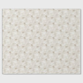 Tan und White Feather Pattern Bridal Geschenkpapier (Flach)