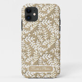Tan und White iPhone Case (Rückseite)