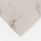 Tan und White Marble Blend Fleecedecke (Ecke)