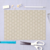 TAN-VERZIERTE MUSTER SEIDENPAPIER (Handwerk)