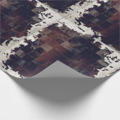 Tan White Cowhide Druckpapier Geschenkpapier (Ecke)