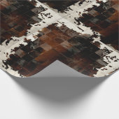 Tan White Cowhide Druckpapier Geschenkpapier (Ecke)