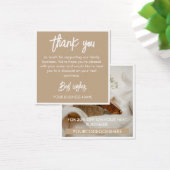 Tan White Foto & Promo Code Vielen Dank (Schreibtisch)