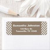 Tan White Herringbone Monogram (Insitu)