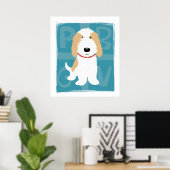 Tan & White PBGV Poster (Heimbüro)