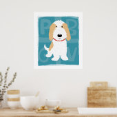 Tan & White PBGV Poster (Küche)
