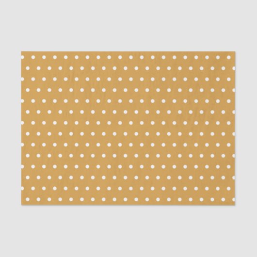 TAN & WHITE POLKA DOTS SEIDENPAPIER (Vorderseite)