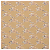 TAN-Windhund-laufender Hundekunst-Gewebe Stoff (Muster)