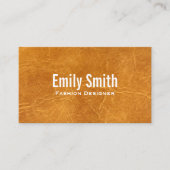 Tan Worn Leather Background Visitenkarte (Vorderseite)