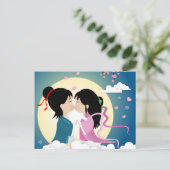 Tanabata Coword and Weaver Girl Postkarte (Stehend Vorderseite)