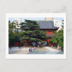 Tanabata-Vorbereitungen, Zojo-ji: Tokio Postkarte