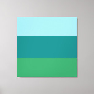 Tanager Türkis, Aquamarin Blue und Kelly Green Hor Leinwanddruck