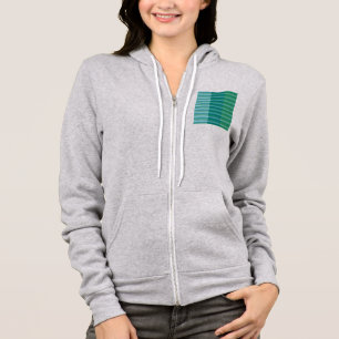 Tanager Türkis, Aquamarin Blue und Kelly Green Lin Hoodie