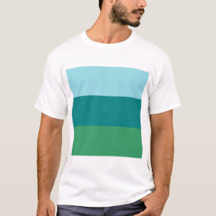 Tanager Türkis, Blaugrün und Kelly Grün Horizontal T-Shirt