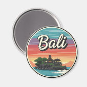 Tanah Lot Bali Indonesia Travel Magnet (Vorderseite/Rückseite)