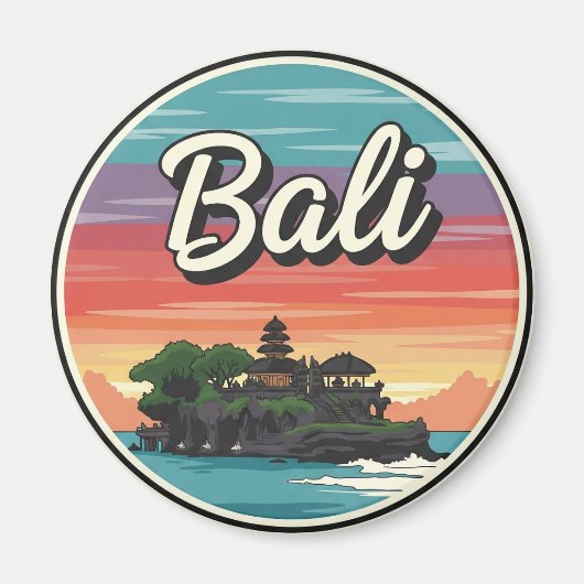 Tanah Lot Bali Indonesia Travel Magnet (Vorne)
