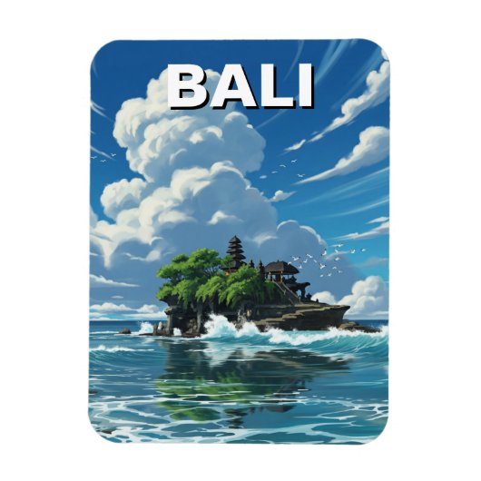 Tanah Lot Bali Indonesia Travel Magnet (Vertikal)