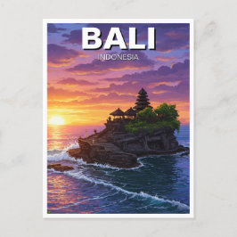 Tanah Lot Bali Indonesia Travel Postkarte