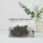 Tanah Lot, Bali, Indonesien Postkarte (Stehend Vorderseite)