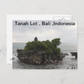 Tanah Lot, Bali, Indonesien Postkarte (Vorne/Hinten)