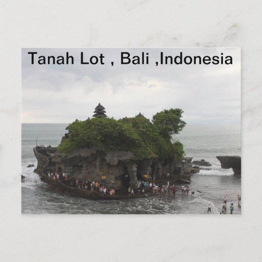 Tanah Lot, Bali, Indonesien Postkarte (Vorderseite)