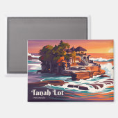 Tanah Lot Indonesien Magnet (Vorderseite/Rückseite)