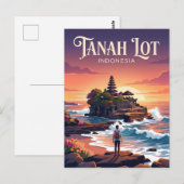 Tanah Lot Tempel Indonesien Postkarte (Vorne/Hinten)
