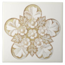 TANantike Architekturblumenfliese 6x6