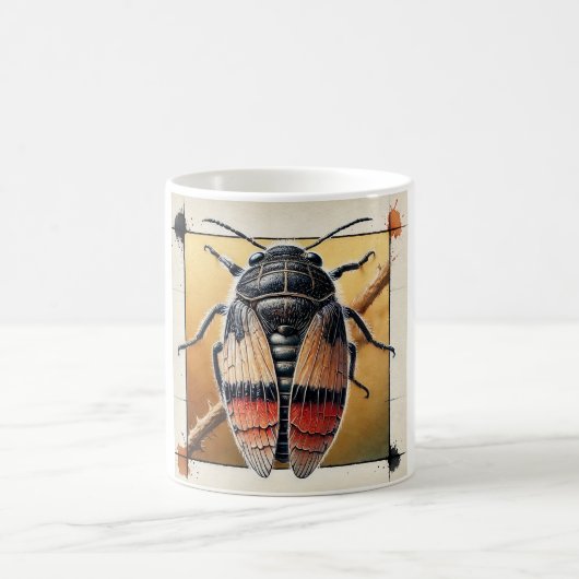 Tanaocerus insect 050824IREF235 - Watercolor Kaffeetasse (Mittel)