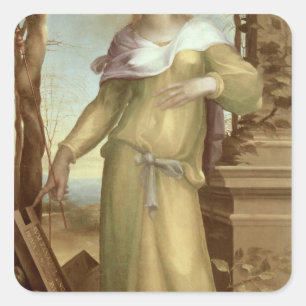 Tanaquil, c.1520-25 quadratischer aufkleber