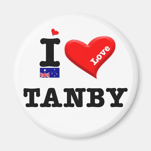 TANBY - I Liebe Magnet (Vorne)