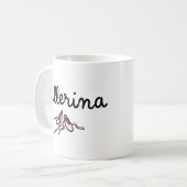 Tance Ballerina 2-seitige Tasse (Vorderseite Links)