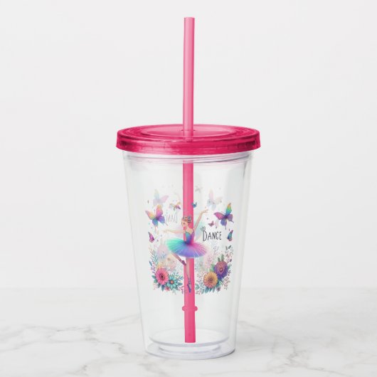 Tance Ballerina Acryltrinkbecher (Vorderseite)