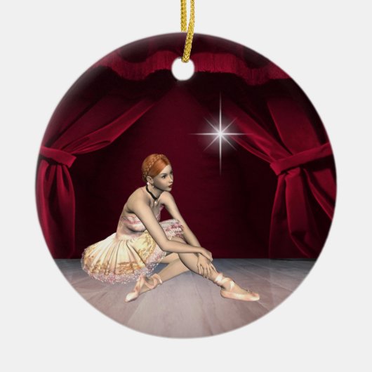 Tance Ballerina Keramikornament (Vorne)