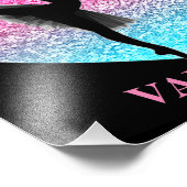 Tance Ballerina mit Personalisiertem Namen Fotodruck (Ecke)