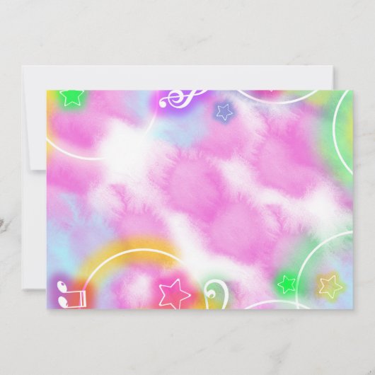 Tance Birthday Foto Einladung (Rückseite)