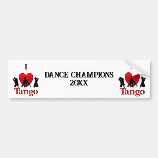 Tance Champions Tango Autoaufkleber (Vorne)