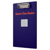 Tance Class Roster Klemmbrett (Links)