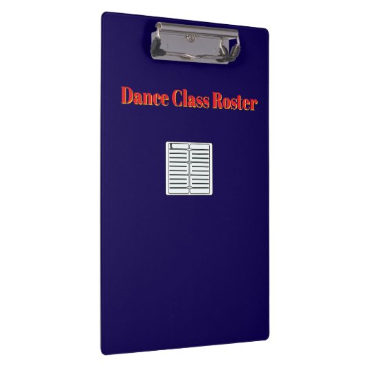 Tance Class Roster Klemmbrett (Rechts)