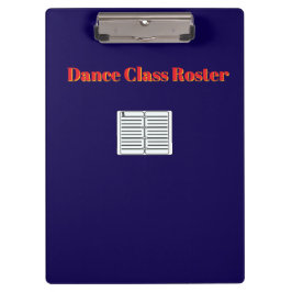 Tance Class Roster Klemmbrett