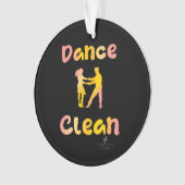 Tance Clean Cava Rosa Runde Ornament (Vorderseite)