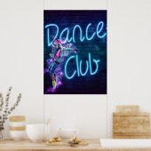 Tance Club Neon Sign Poster (Küche)
