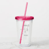 Tance Dance Dance Ballet Acrylic Tumbler Acryltrinkbecher (Rückseite)