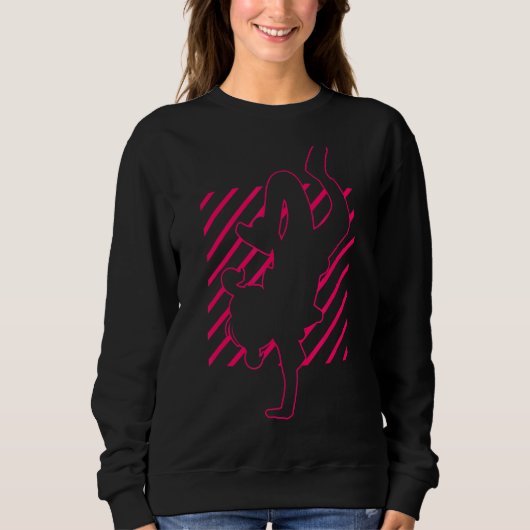 Tance Dancing Breakdance Girl 3 Sweatshirt (Vorderseite)