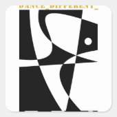 TANCE_DIFFERENT_ QUADRATISCHER AUFKLEBER (Vorderseite)