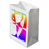 TANCE_DIFFERENT_Rainbow Mittlere Geschenktüte (Rückseite Schrägansicht)