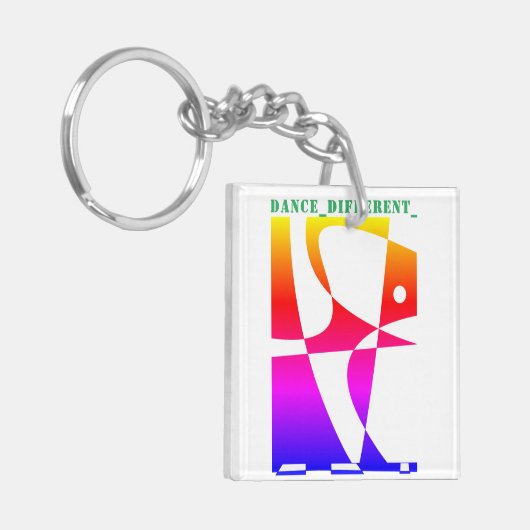 TANCE_DIFFERENT_Rainbow Schlüsselanhänger (Vorderseite links)