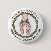 Tance Holiday | Ballet Day Button (Vorderseite)